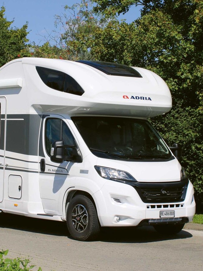 Adria Coral XL 670 motorhome front view