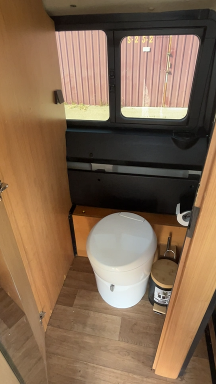 Peugeot Boxer 2014 campervan chemical toilet